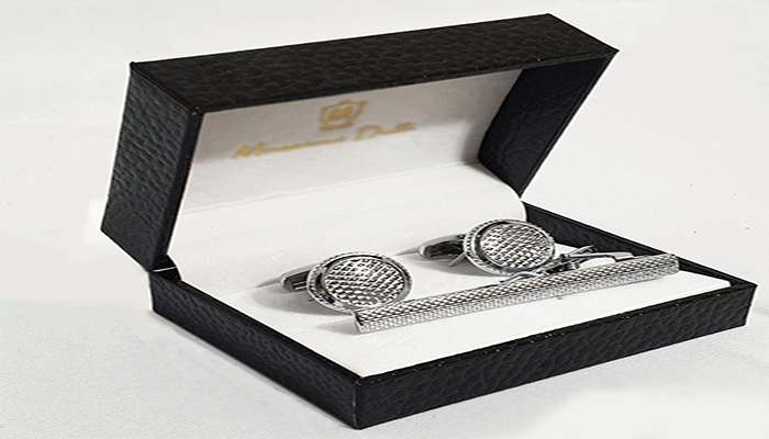 کادو تولد مردانه-ست کراوات و دکمه سردست