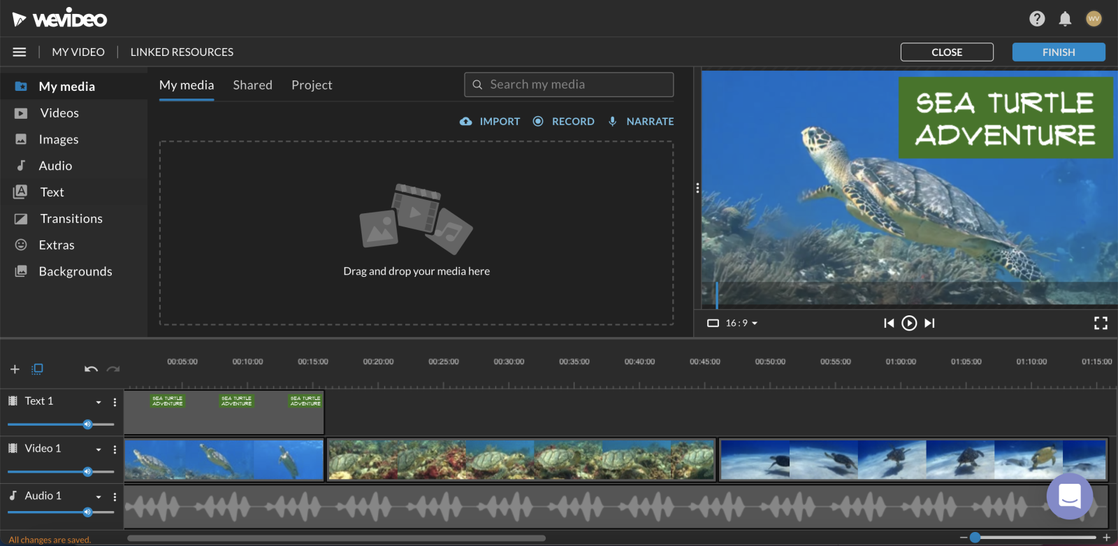 برنامه ویرایش ویدیو WeVideo